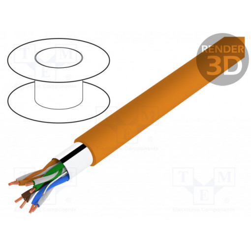 TI0009; Wire; BiTLAN F/UTP; 5e; data transmission; solid; Cu; 4x2x24AWG; BITNER