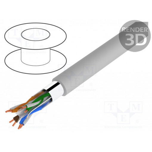 TI0048; Wire; BiTLAN F/UTP; 6; data transmission; solid; Cu; 4x2x23AWG; PVC; BITNER