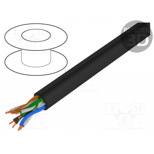 TI0060; Wire; BiTLAN U/UTP; 5e; data transmission,outdoor; solid; Cu; PE; BITNER