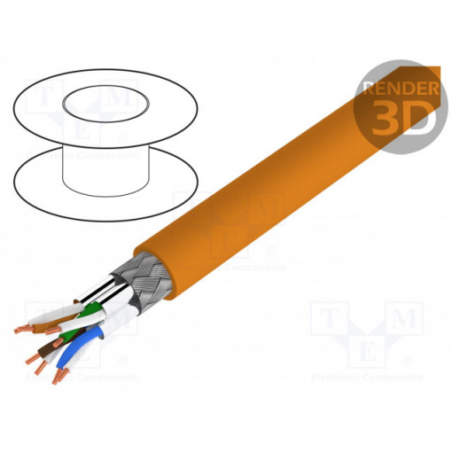 TI0086; Wire; BiTLAN S/FTP; data transmission; 7; solid; Cu; 4x2x23AWG; BITNER