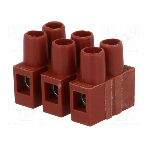 BM 92FS3; Terminal block; screw terminal; 2.5mm2; 250V; ways: 3; terminals: 6; BM GROUP BM 92FS3; Terminal block; screw terminal; 2.5mm2; 250V; ways: 3; terminals: 6; BM GROUP