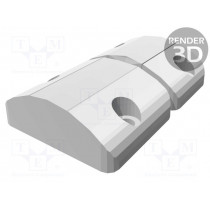 BMS.32-25-CH4; Clasp; technopolymer (PA); W: 38mm; L: 56.5mm; Colour: black; F2: 60N; ELESA+GANTER