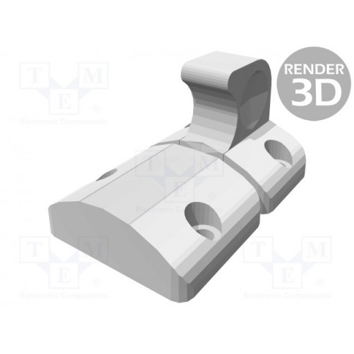 BMS.L-32-25-CH4; Clasp; technopolymer (PA); W: 38mm; L: 56.5mm; Colour: black; 25N; ELESA+GANTER