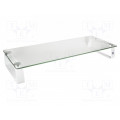 BP0027; Monitor stand; 20kg; Mat: metal,steel,glass; Dim: 560x210x80mm; LOGILINK BP0027; Monitor stand; 20kg; Mat: metal,steel,glass; Dim: 560x210x80mm; LOGILINK