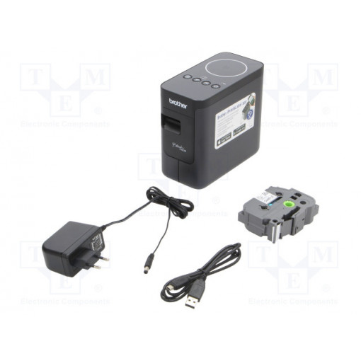 PT-P750W; Drukarka etykiet; Interfejs: USB,WiFi; Rozdzielczość: 180dpi; BROTHER