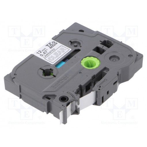 TZE-135; Tape; Width: 12mm; Colour: transparent; Character colour: white; BROTHER