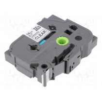 TZE-141; Tape; Width: 18mm; Colour: transparent; Character colour: black; BROTHER