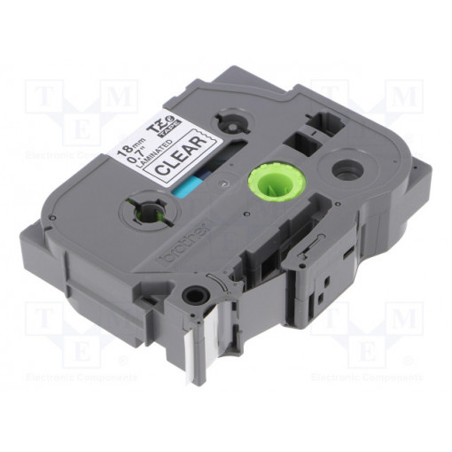 TZE-141; Tape; Width: 18mm; Colour: transparent; Character colour: black; BROTHER
