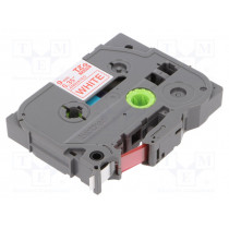 TZE-222; Tape; Width: 9mm; Colour: white; Character colour: red; L: 8m; BROTHER