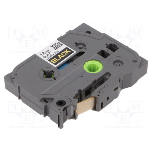 TZE-334; Tape; Width: 12mm; Colour: black; Character colour: golden; L: 8m; BROTHER