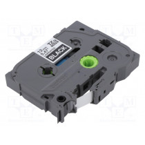TZE-335; Tape; Width: 12mm; Colour: black; Character colour: white; L: 8m; BROTHER