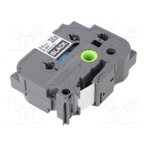 TZE-355; Tape; Width: 24mm; Colour: black; Character colour: white; L: 8m; BROTHER