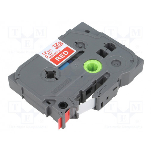 TZE-435; Tape; Width: 12mm; Colour: red; Character colour: white; L: 8m; BROTHER