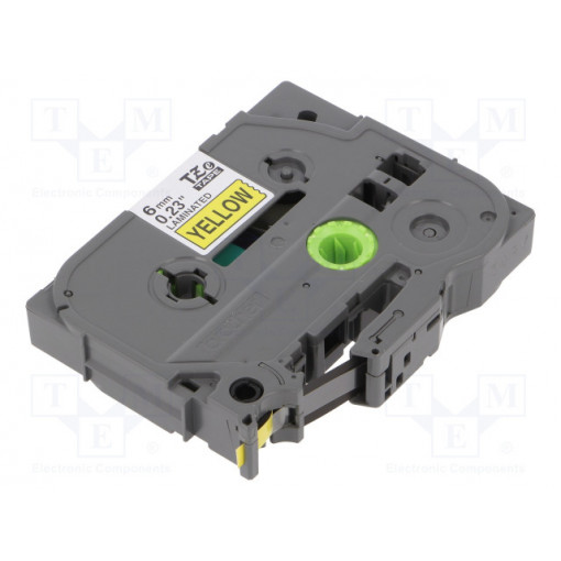 TZE-611; Tape; Width: 6mm; Colour: yellow; Character colour: black; L: 8m; BROTHER