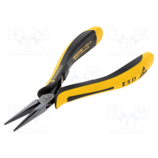 3-685-15; Pliers; precision,half-rounded nose; ESD; 140mm; BERNSTEIN