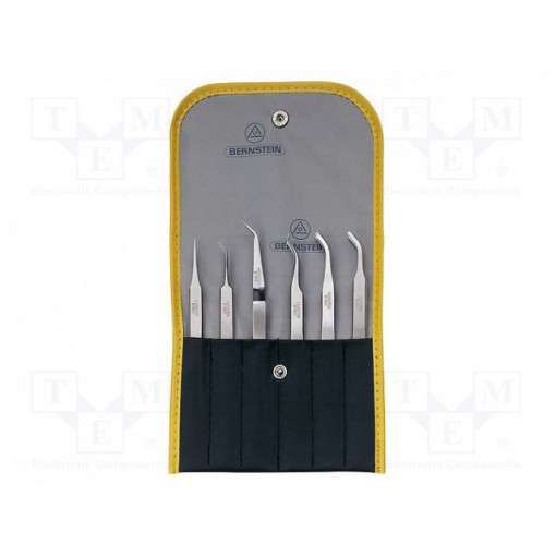 5-050; Kit: tweezers; Pcs: 6; SMD; Package: case; BERNSTEIN