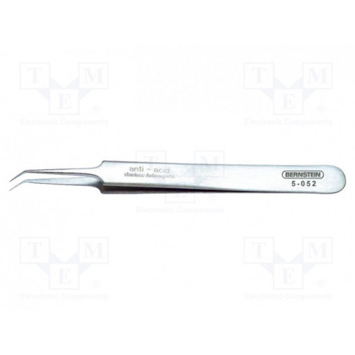 5-052; Tweezers; 110mm; for precision works; Blades: narrow,curved; BERNSTEIN
