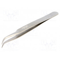 5-055; Tweezers; 120mm; for precision works; Blades: narrow,curved; BERNSTEIN