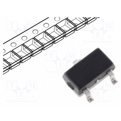 BSS84W-7-F; Transistor: P-MOSFET; unipolar; -50V; -0.13A; 0.2W; SOT323; DIODES INCORPORATED BSS84W-7-F; Transistor: P-MOSFET; unipolar; -50V; -0.13A; 0.2W; SOT323; DIODES INCORPORATED