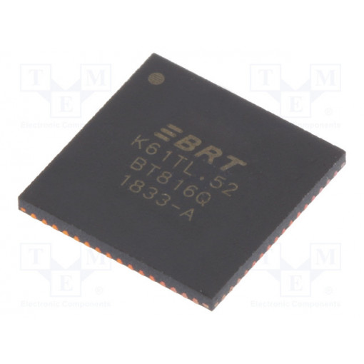 BT816Q-T; IC: multimedia controller; A/D,HMIs,I2C,SPI,parallel 24bit RGB; BRIDGETEK (FTDI) BT816Q-T; IC: multimedia controller; A/D,HMIs,I2C,SPI,parallel 24bit RGB; BRIDGETEK (FTDI)