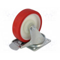 BTPU 1252 5100; Transport wheel; Ø: 125mm; W: 30mm; H: 155mm; torsional with lock; COLSON