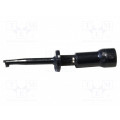 BU-00208-0; Clip-on probe; hook type; 3A; black; Plating: gold-plated; 600V; MUELLER ELECTRIC