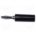 BU-00243-0; Plug; 4mm banana; 15A; 1kVAC; black; non-insulated; 40.4mm; MUELLER ELECTRIC