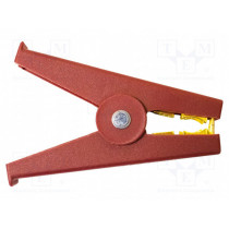BU-108K-2; Kelvin crocodile clip; 50A; Grip capac: max.32mm; red; MUELLER ELECTRIC