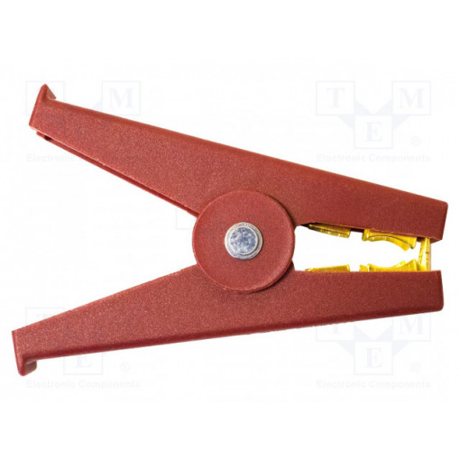 BU-108K-2; Kelvin crocodile clip; 50A; Grip capac: max.32mm; red; MUELLER ELECTRIC