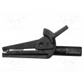 BU-110-0; Crocodile clip; 6A; Grip capac: max.15.7mm; black; Contacts: steel; MUELLER ELECTRIC
