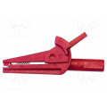 BU-110-2; Crocodile clip; 6A; Grip capac: max.15.7mm; red; Contacts: steel; MUELLER ELECTRIC