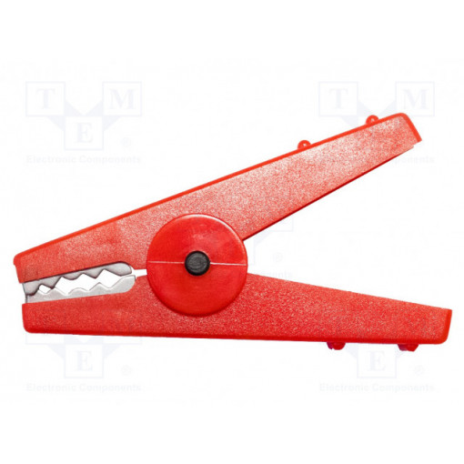 BU-112-2; Crocodile clip; 30A; Grip capac: max.16mm; Overall len: 80mm; red; MUELLER ELECTRIC