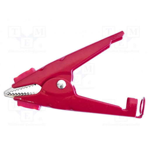 BU-116K-2; Kelvin crocodile clip; 100A; Grip capac: max.51mm; red; soldering; MUELLER ELECTRIC