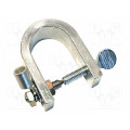 BU-123; Laboratory clamp; 100A; Mounting: soldered,crimped; 48x64x22mm; MUELLER ELECTRIC