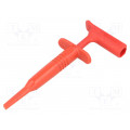 BU-20431-2; Clip-on probe; hook type; 15A; 1kVDC; red; Plating: nickel plated; MUELLER ELECTRIC