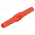 BU-32601-2; Socket; 4mm banana; 15A; 1kV; red; insulated; 63.5mm; MUELLER ELECTRIC