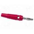 BU-32616-2; Plug; 4mm banana; 24A; 30VAC; 60VDC; red; 60mm; Mounting: screw; MUELLER ELECTRIC