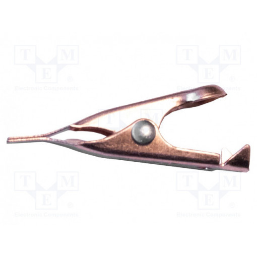 BU-34M; Crocodile clip; 5A; Grip capac: max.5.6mm; Overall len: 28mm; MUELLER ELECTRIC