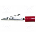 BU-60HPR-2; Crocodile clip; 10A; Grip capac: max.7.9mm; Overall len: 58mm; red; MUELLER ELECTRIC BU-60HPR-2; Crocodile clip; 10A; Grip capac: max.7.9mm; Overall len: 58mm; red; MUELLER ELECTRIC