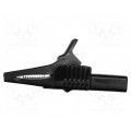 BU-65-0; Crocodile clip; 30A; black; Grip capac: max.19mm; Socket size: 4mm; MUELLER ELECTRIC