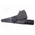 BU-651-0; Crocodile clip; 10A; 300V; Grip capac: max.7mm; black; plug; MUELLER ELECTRIC