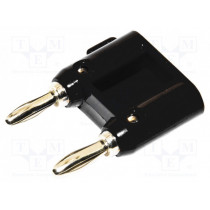 BU-P1330-0; Stackable safety shunt; 15A; 5kV; black; Plating: nickel plated; MUELLER ELECTRIC