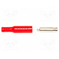 BU-P5167-2; Plug; 4mm banana; 15A; 5kVDC; red; Plating: nickel plated; MUELLER ELECTRIC