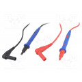 BU-P5519A; Set of test leads; Inom: 10A; Len: 1.2m; red and black; MUELLER ELECTRIC