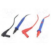 BU-P5519A; Set of test leads; Inom: 10A; Len: 1.2m; red and black; MUELLER ELECTRIC