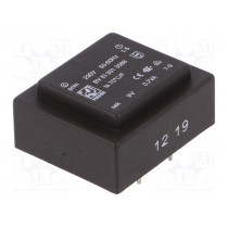 BV EI 301 3586; Transformer: encapsulated; 0.7VA; 230VAC; 9V; 78mA; Mounting: PCB; HAHN BV EI 301 3586; Transformer: encapsulated; 0.7VA; 230VAC; 9V; 78mA; Mounting: PCB; HAHN
