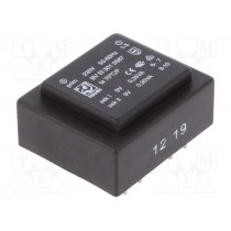 BV EI 301 3587; Transformer: encapsulated; 0.7VA; 230VAC; 9V; 9V; 39mA; 39mA; 44g; HAHN BV EI 301 3587; Transformer: encapsulated; 0.7VA; 230VAC; 9V; 9V; 39mA; 39mA; 44g; HAHN