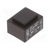 BV EI 302 2863; Transformer: encapsulated; 1.2VA; 230VAC; 18V; 67mA; Mounting: PCB; HAHN