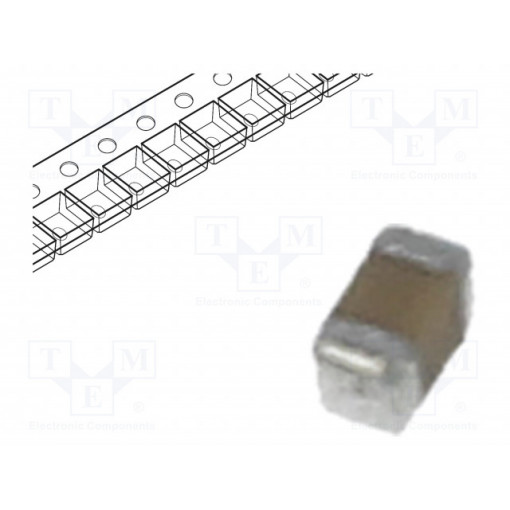 C0402C102K9RACTU; Capacitor: ceramic; MLCC; 1nF; 6.3VDC; X7R; ±10%; SMD; 0402; KEMET