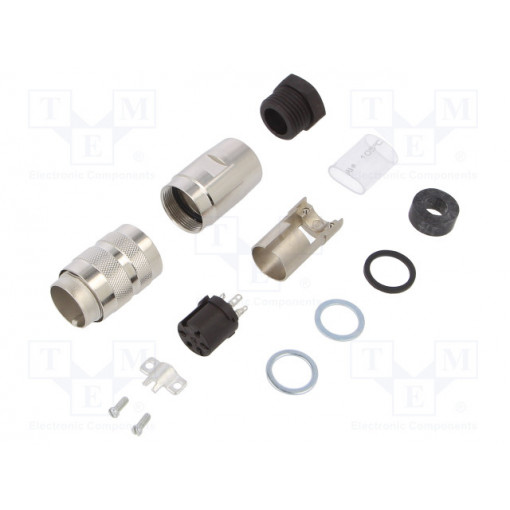 C091 31D005 101 2; Connector: M16; plug; female; soldering; for cable; PIN: 5; 7A; 300V; AMPHENOL